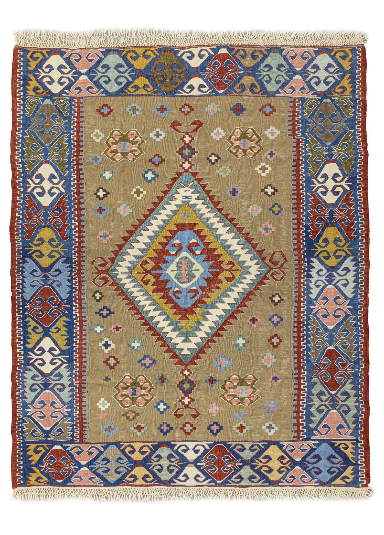 Meerim Ethnic Design Wool Rug 120x152 cm
