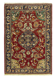Ahu Çiçekli El Dokuma Yün Halı 125x180 cm