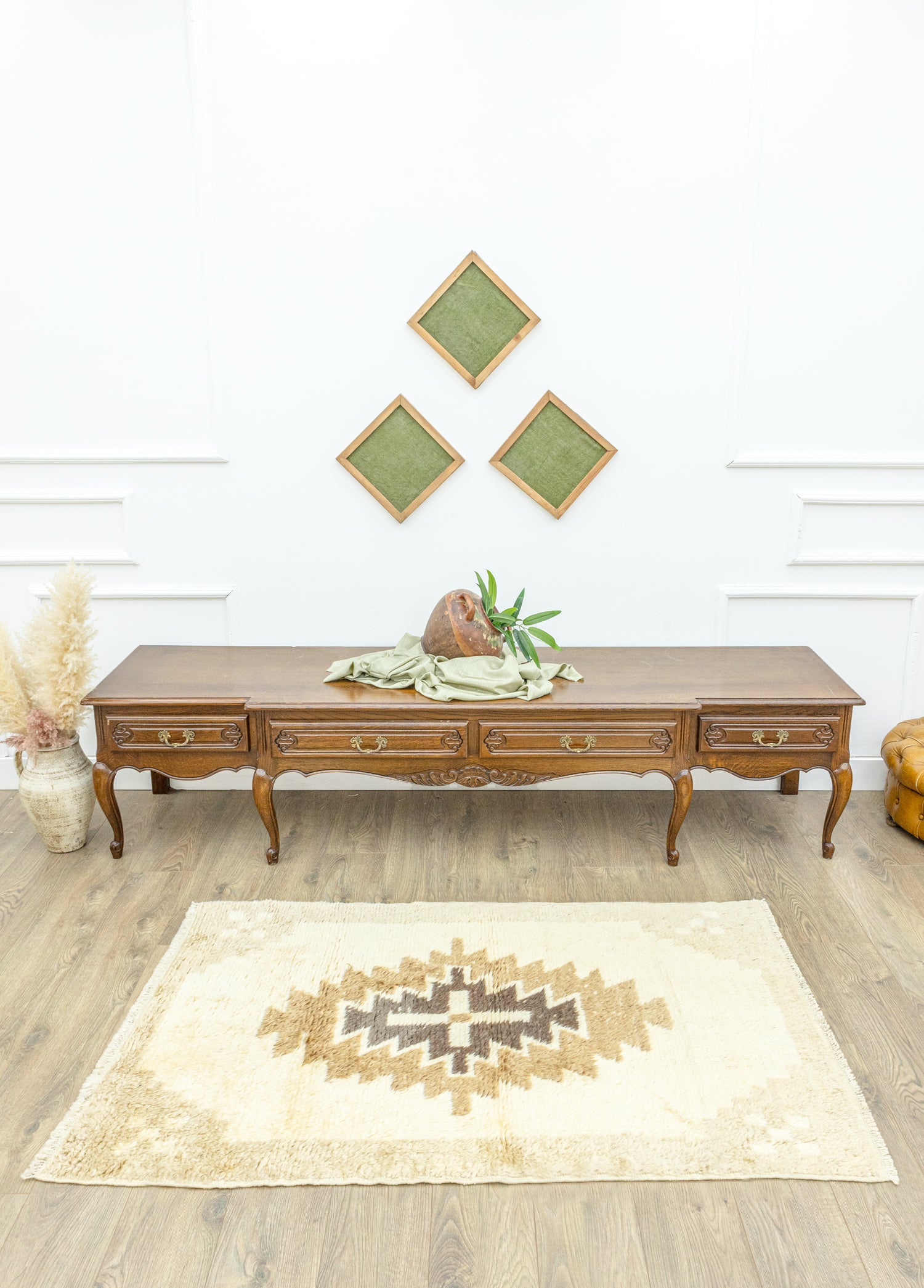 Abek Rustik Tasarımlı Tülü Halı 100x163 cm