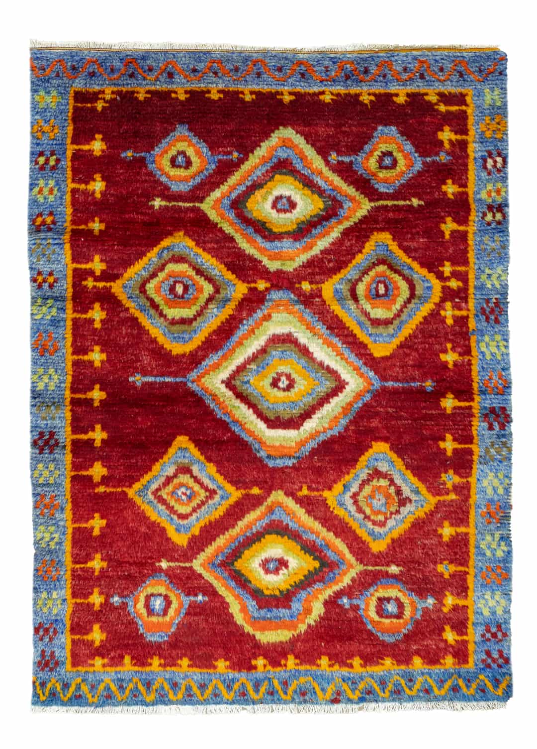 Abay Moroccan Tarzı El Dokuma Shaggy Halı 140x197 cm