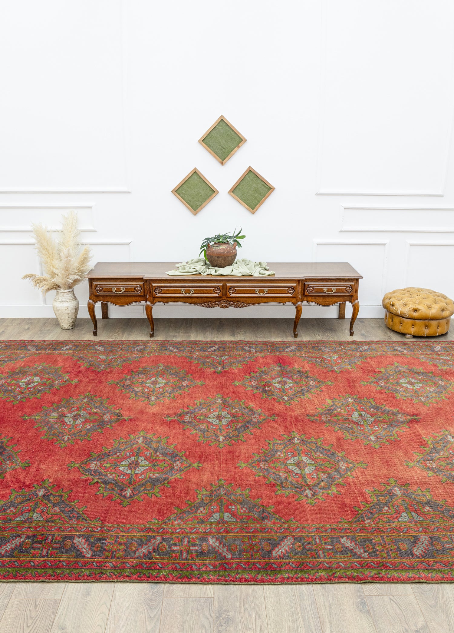 Zafir Rustik Tasarımlı El Dokuma Halı 267x409 cm