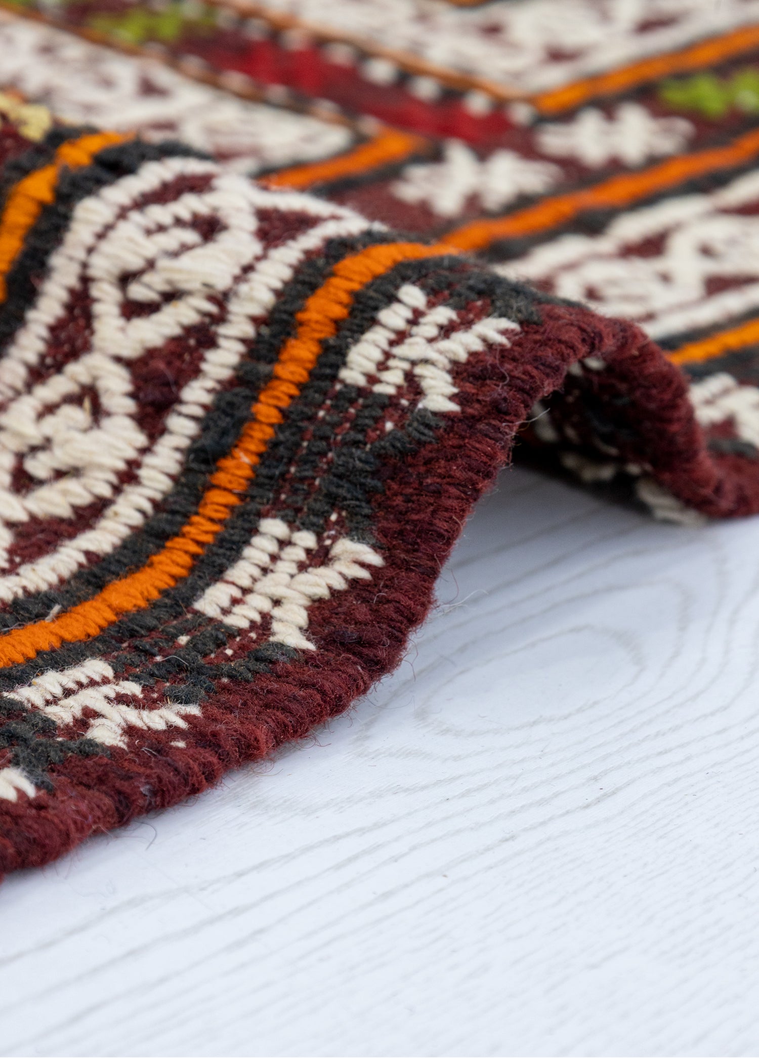 Zerda Hand-Woven Geometric Patterned Cicim Rug 170x290 cm