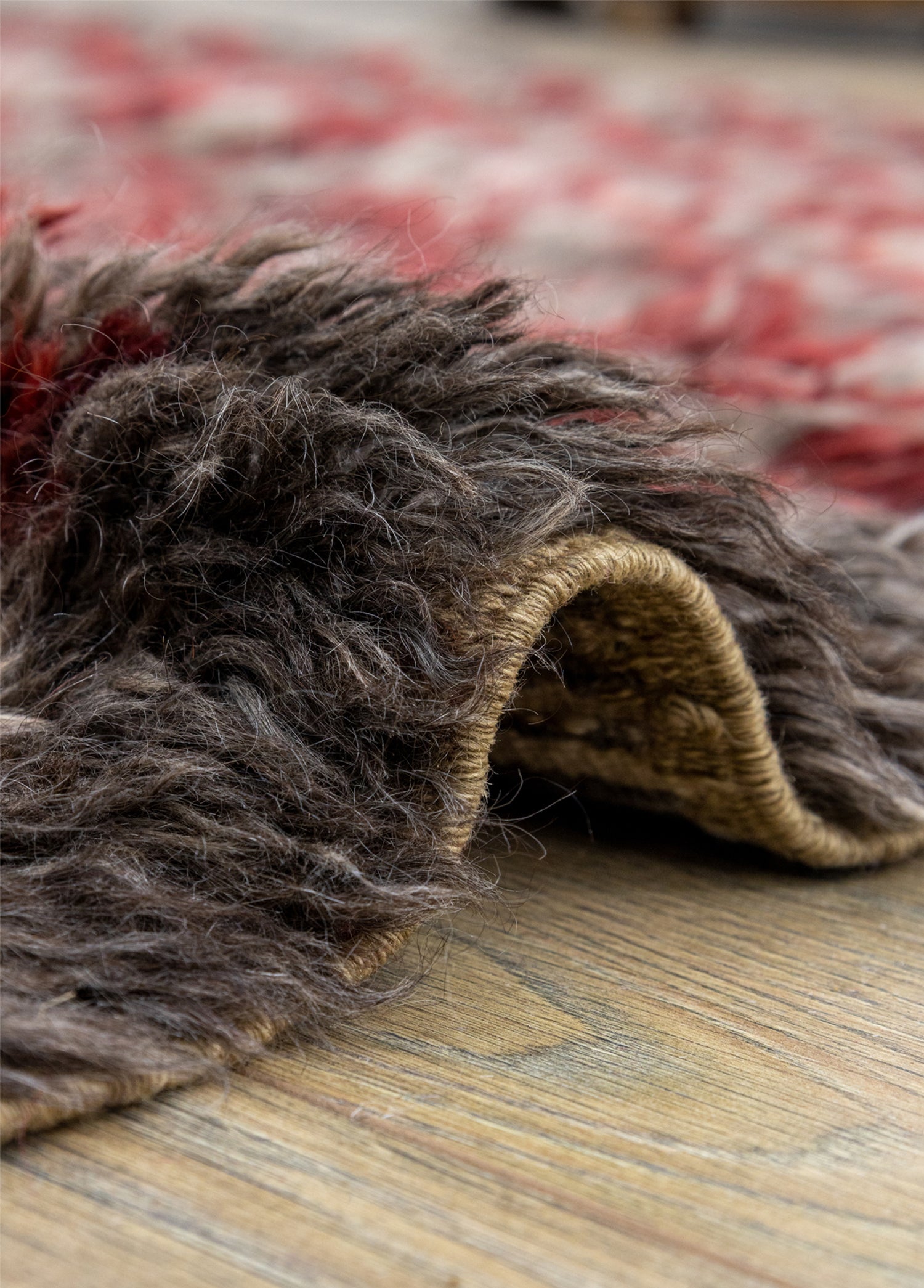 Tanman Dama Desenli El Dokuma Tülü Halı 121x200 cm