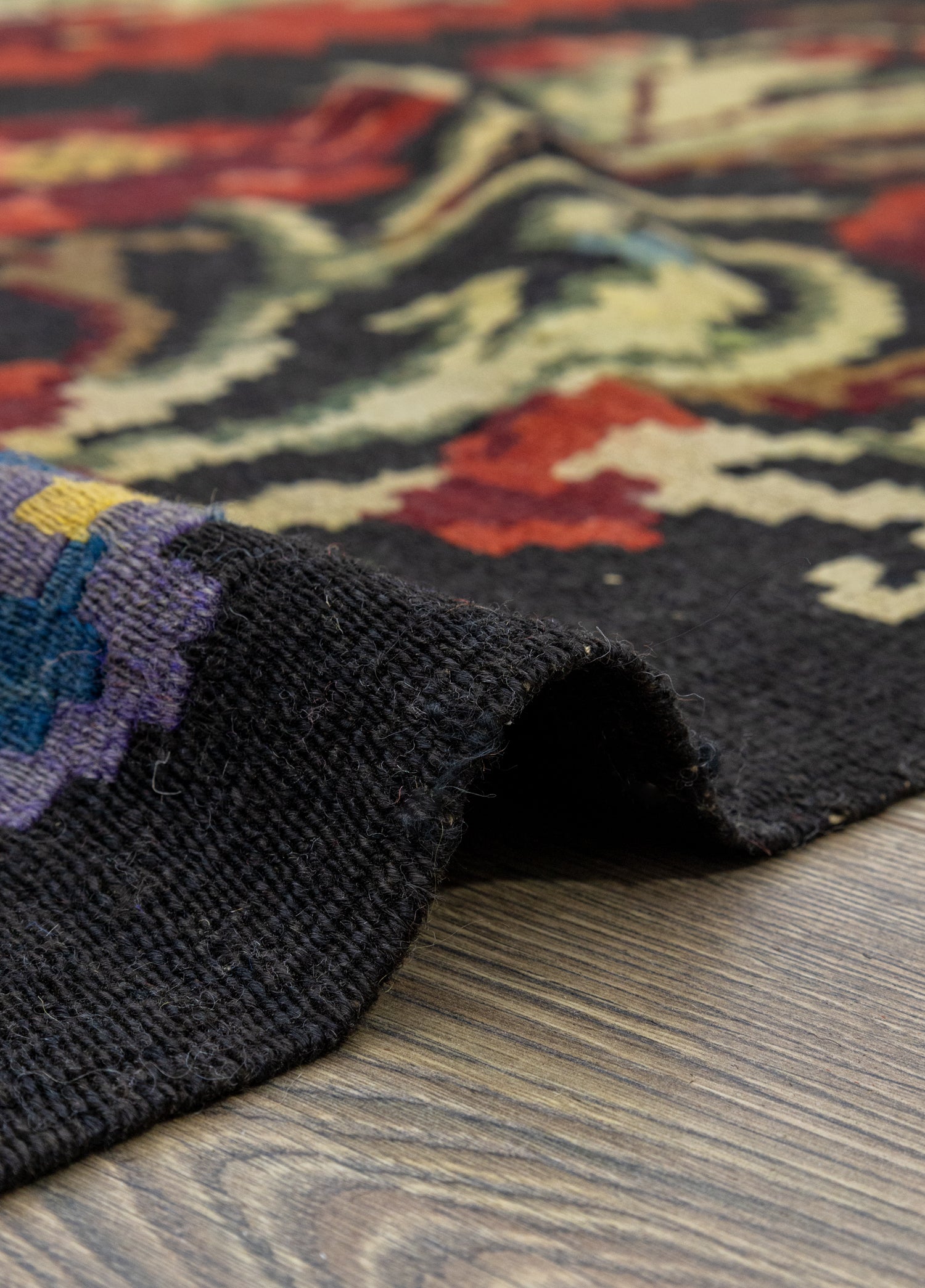 Zemfira Floral Patterned Hand-Woven Large Karabakh Kilim 470x476 cm