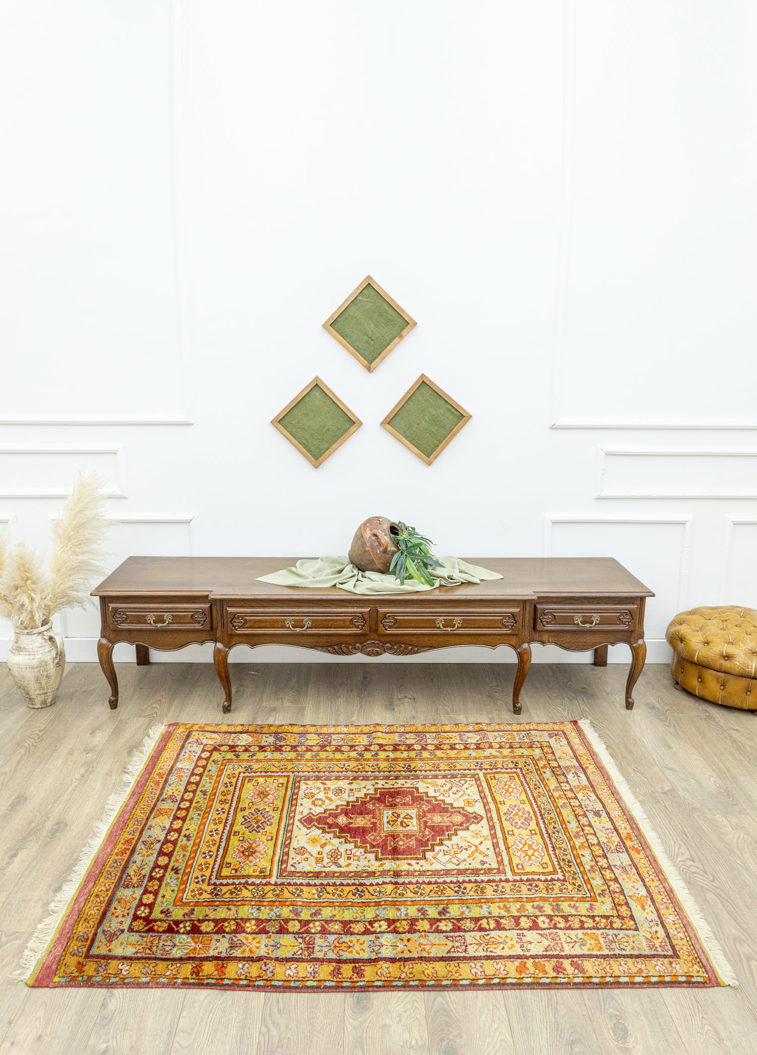 Alaz Geometrik Desenli Dazkırı Halı 131x165 cm