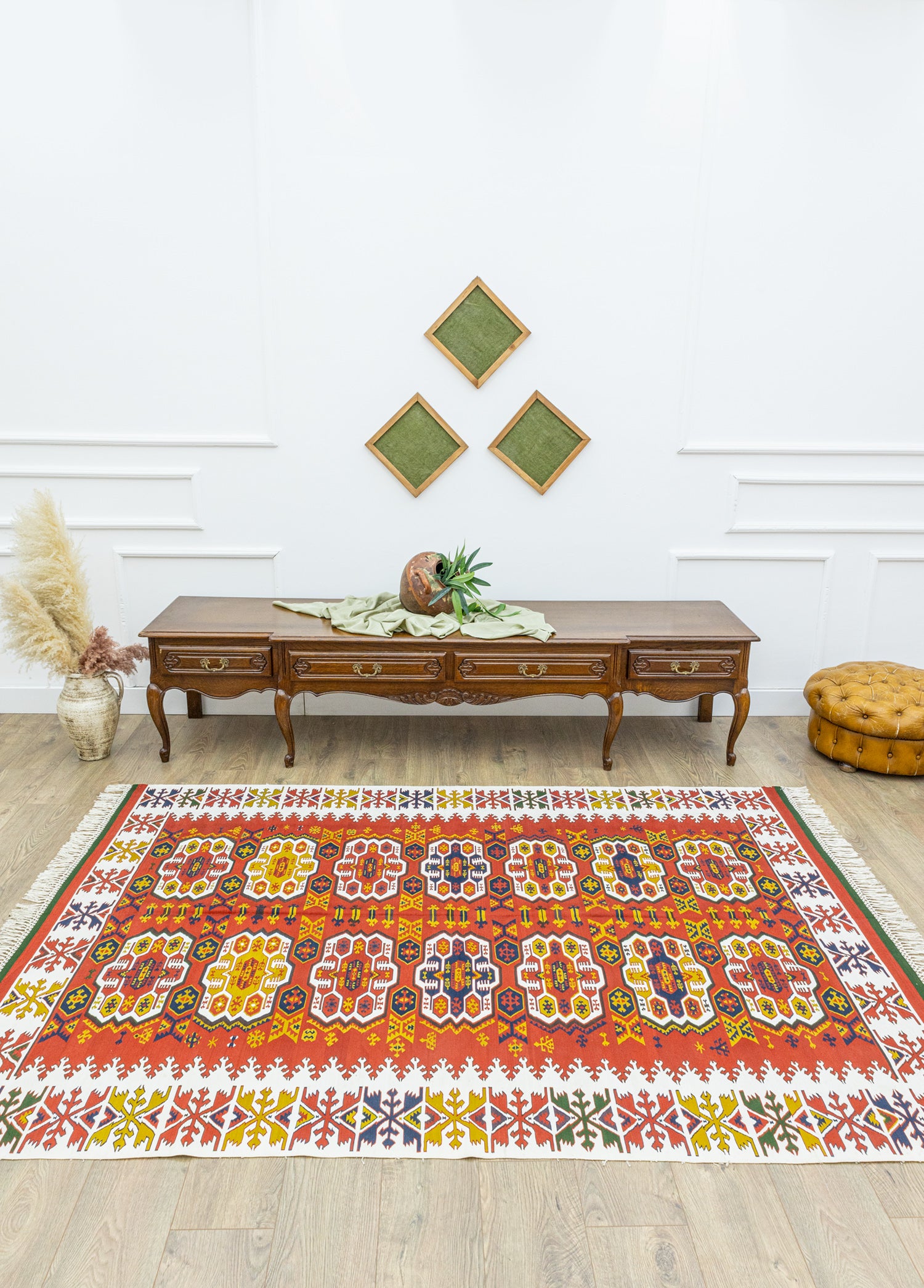 Halas El Dokuma İpek Kilim 169x236 cm