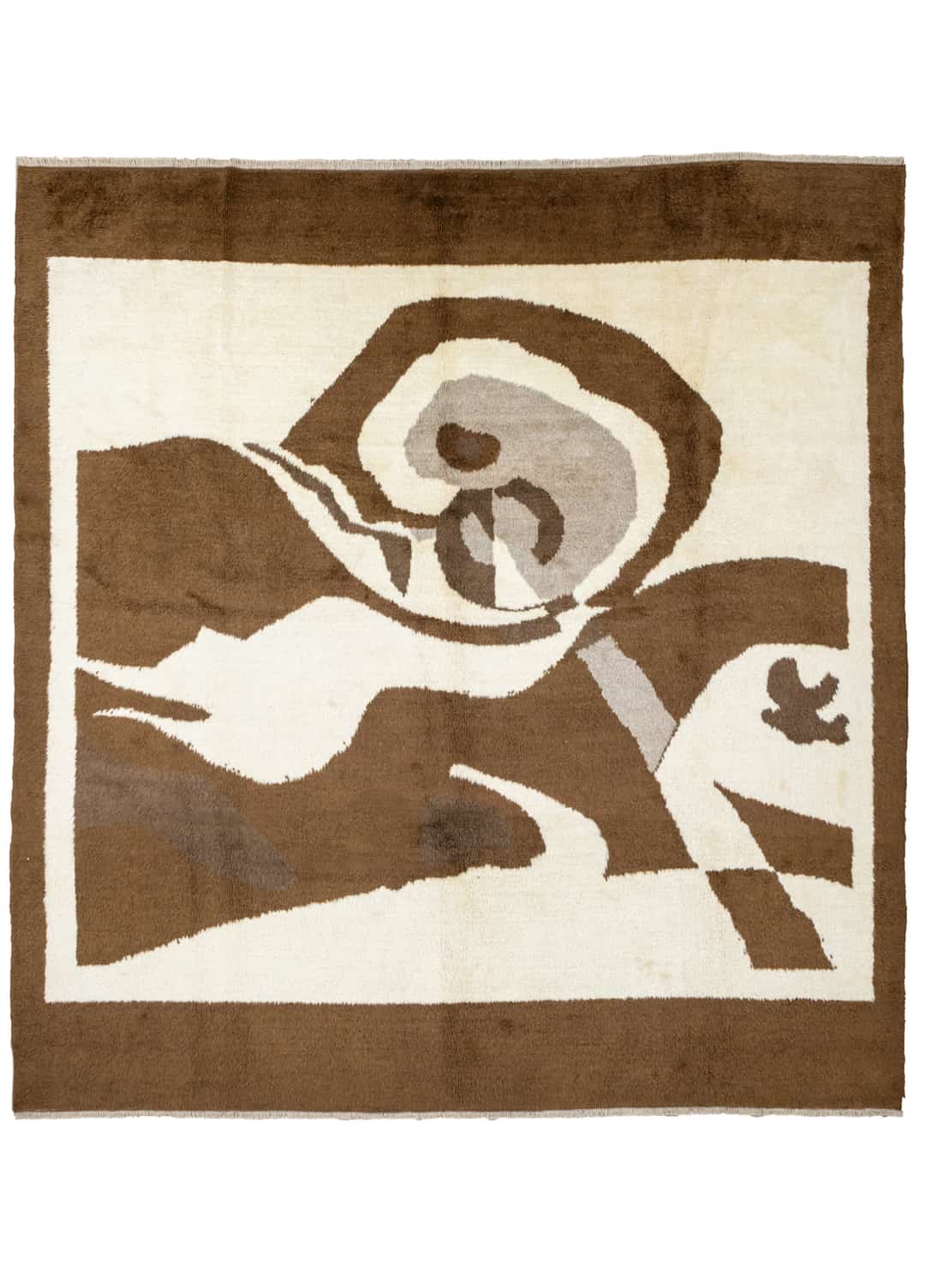 Baver Soyut Desenli El Dokuma Yün Halı 306x332 cm