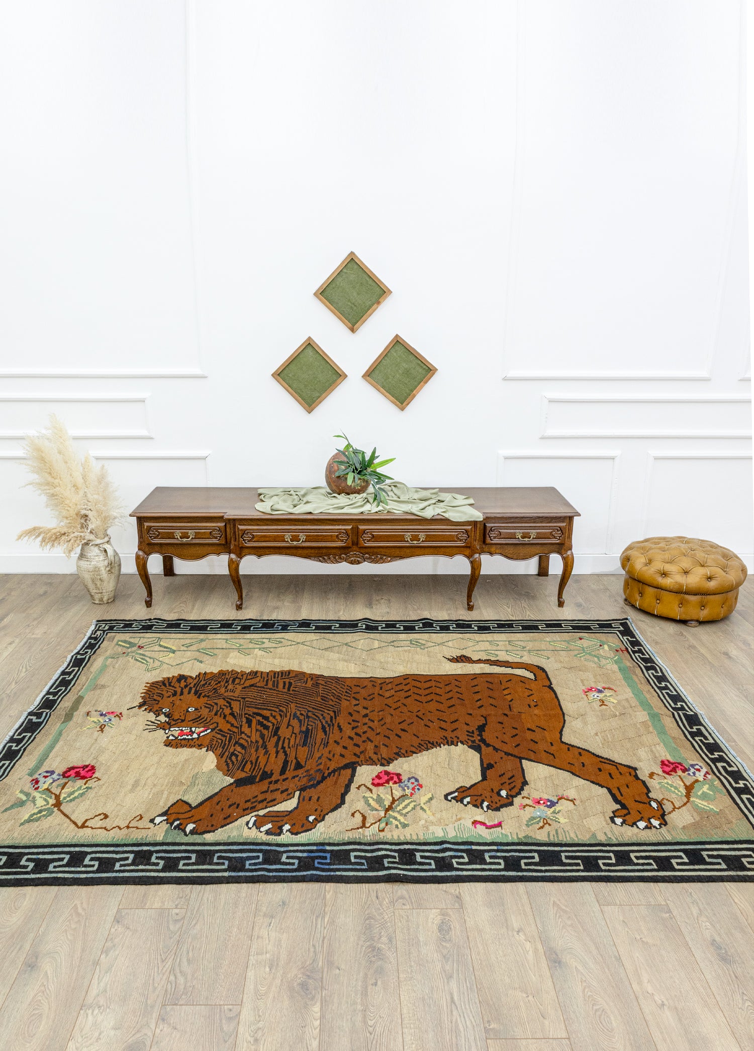 Terra Aslan Desenli El Dokuma Kilim 177x263 cm