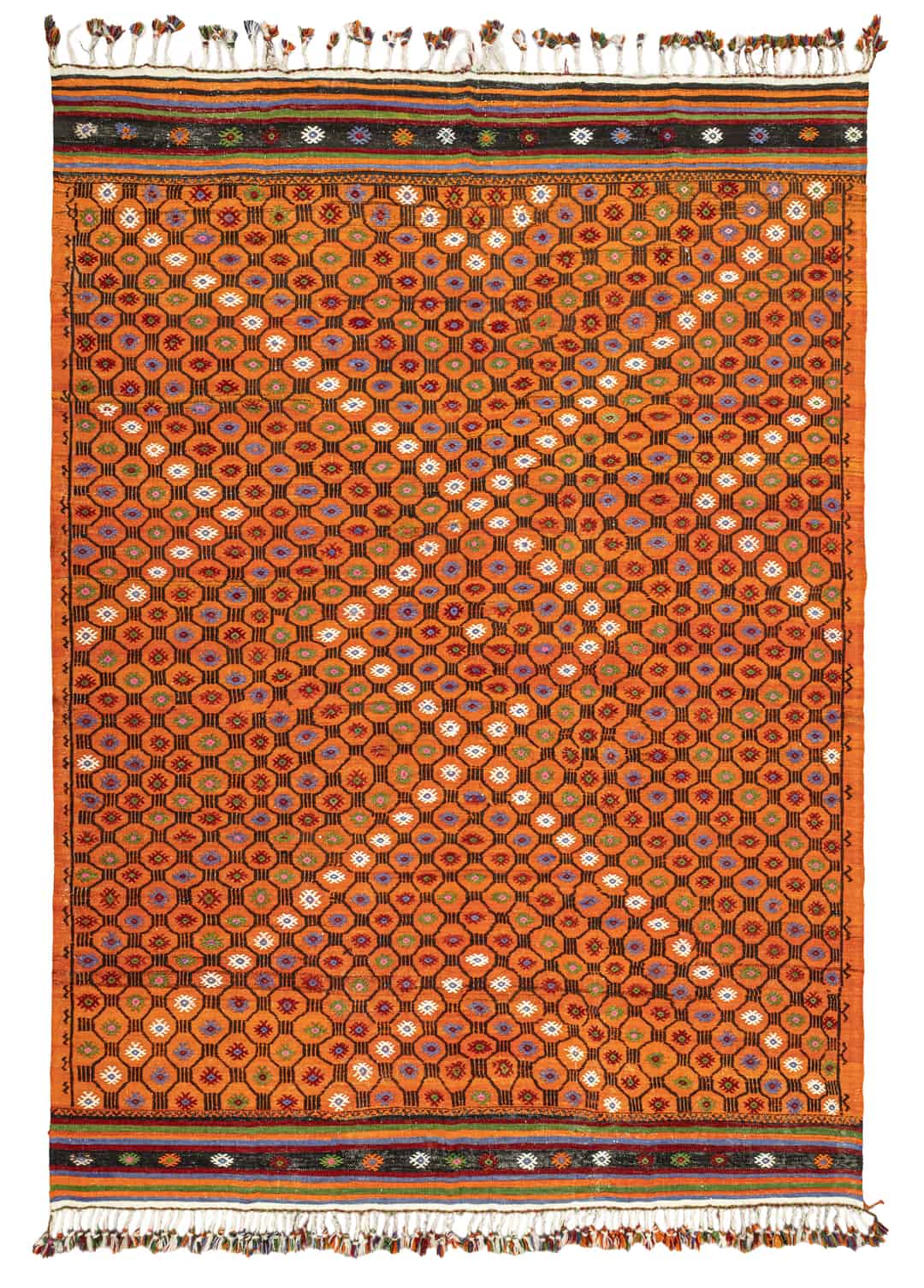Uraz Geometrik Desenli Cicim Kilim 227x325 cm