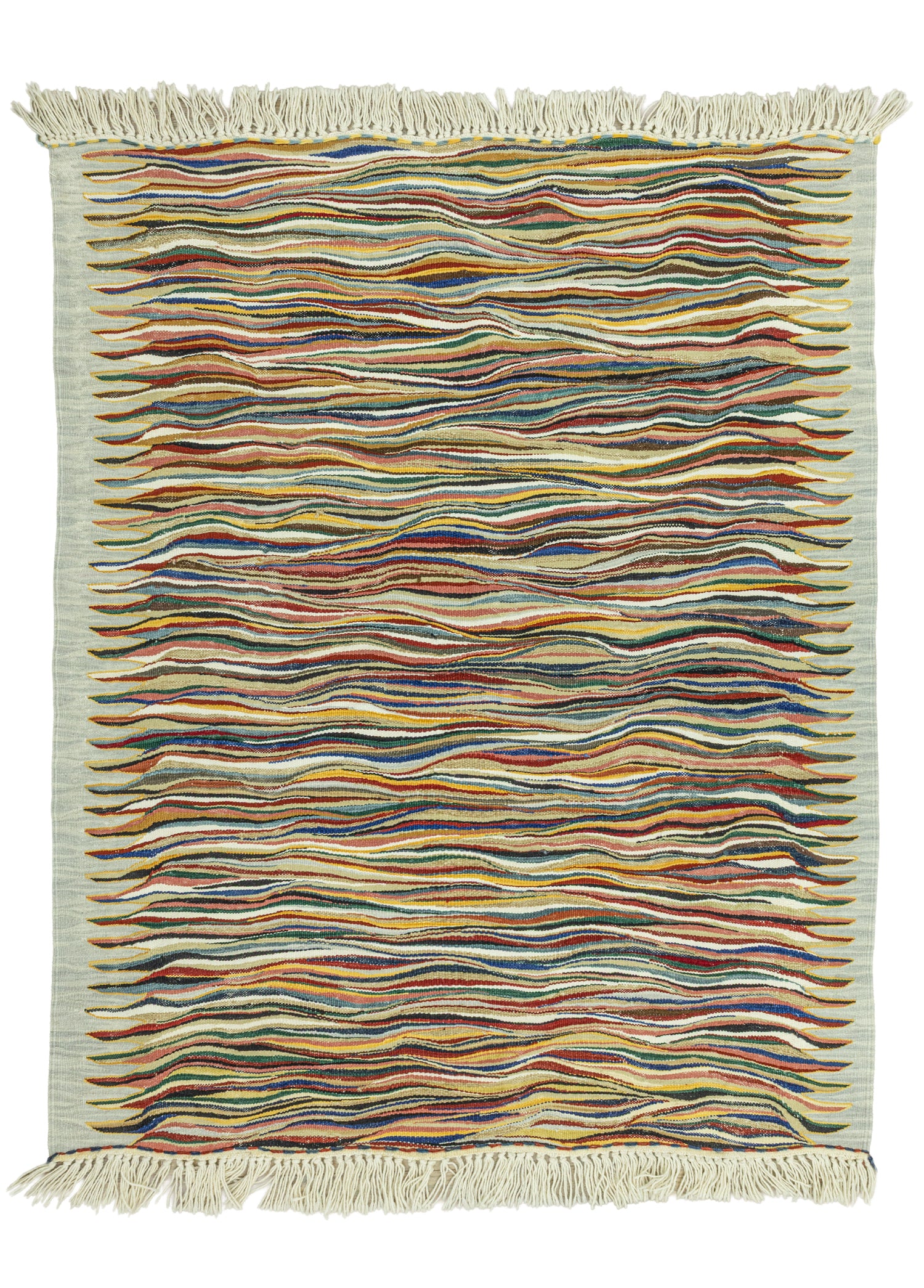 Heper Soyut Desenli Yün Kilim 119x162 cm