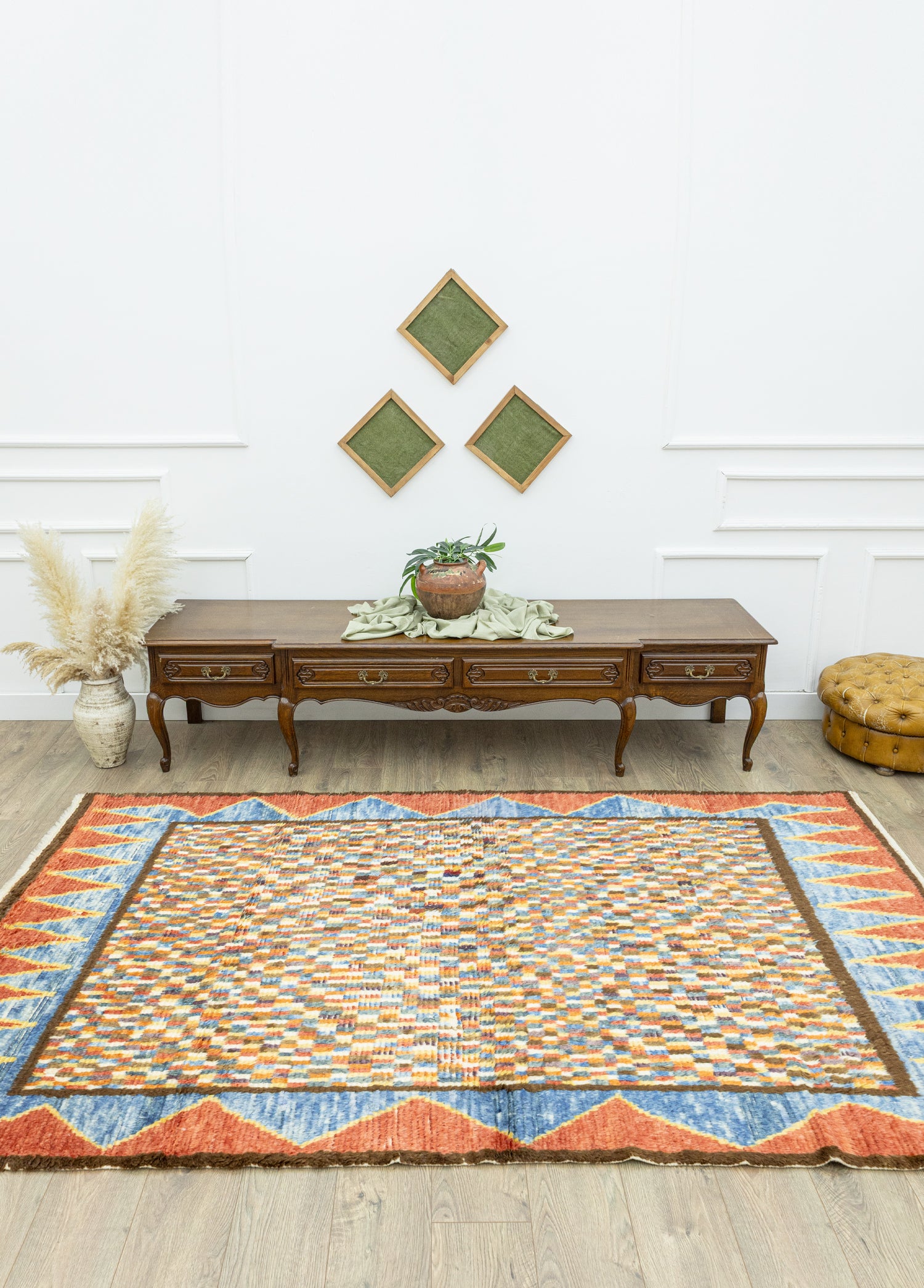 Mathilde Renkli El Dokuma Tülü Halı 153x264 cm