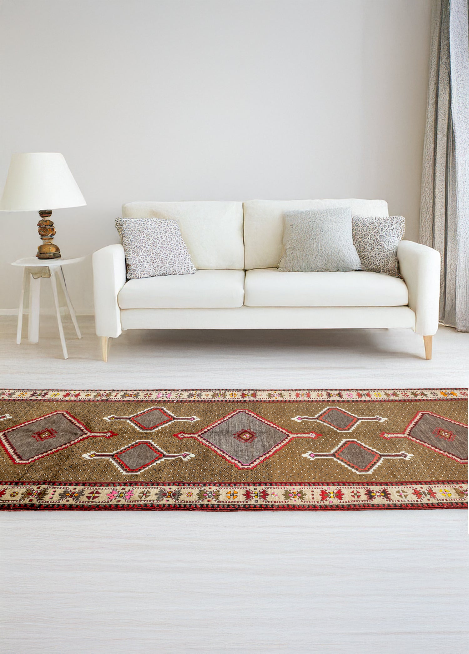 Cenker El Dokuma Kars Halısı 186x510 cm