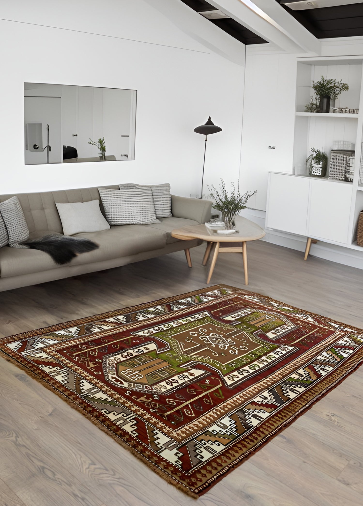 Dante Kazak Desenli El Dokuma Kars Halısı 153x235 cm