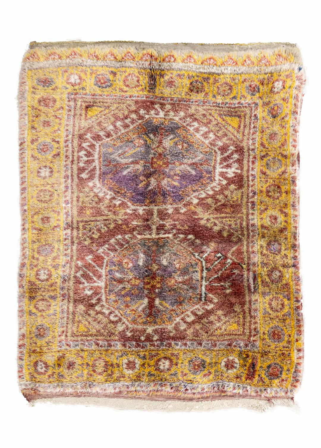 Lempo Etnik Desenli Renkli Tülü Halı 136x166 cm