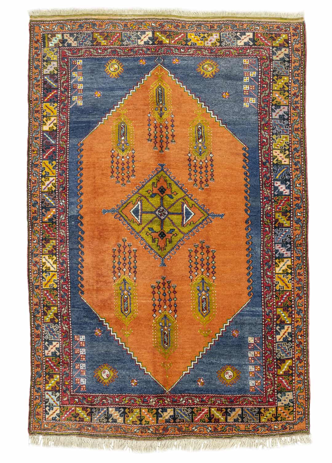 Timer Geometrik Tasarımlı Yün Halı 194x278 cm