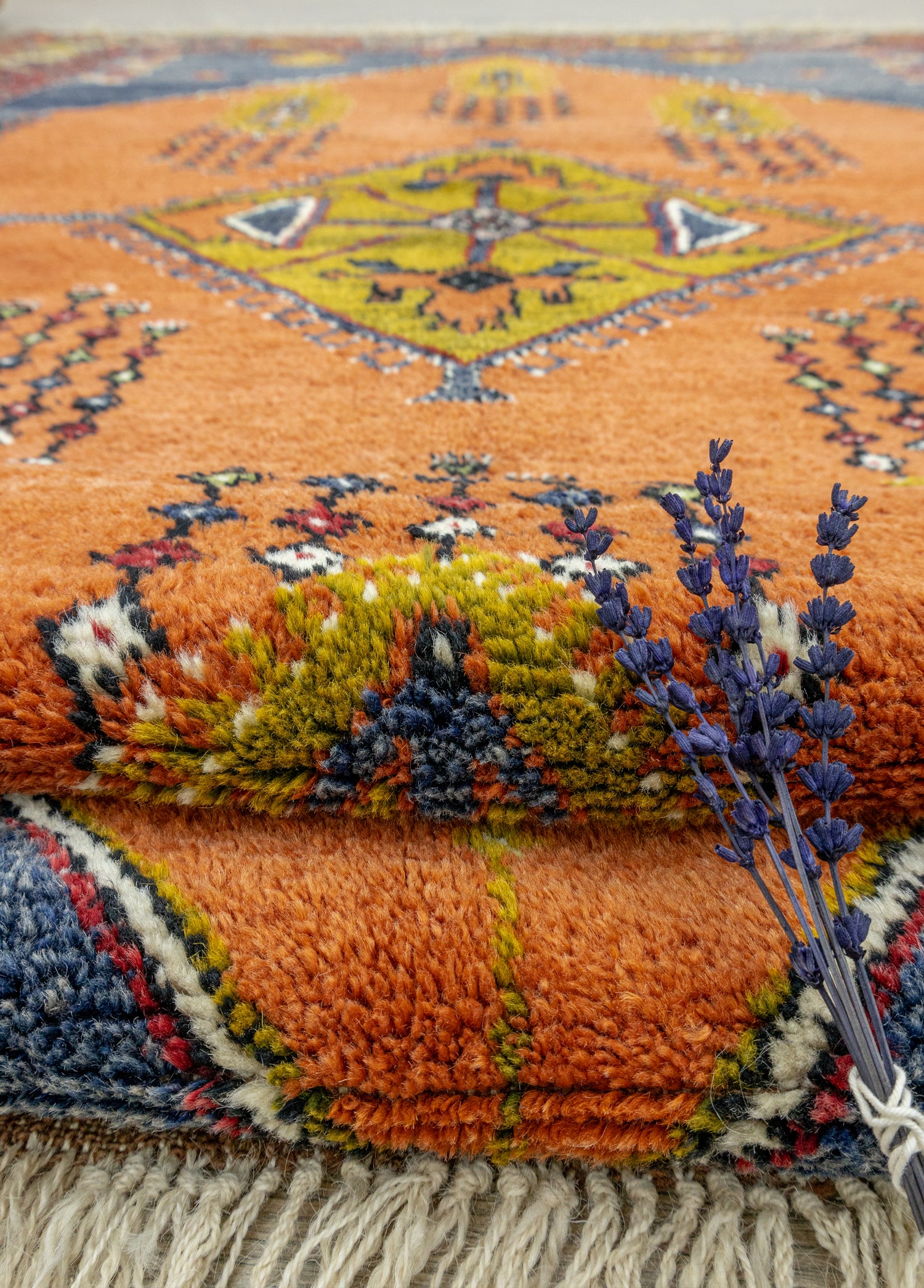 Timer Geometrik Tasarımlı Yün Halı 194x278 cm