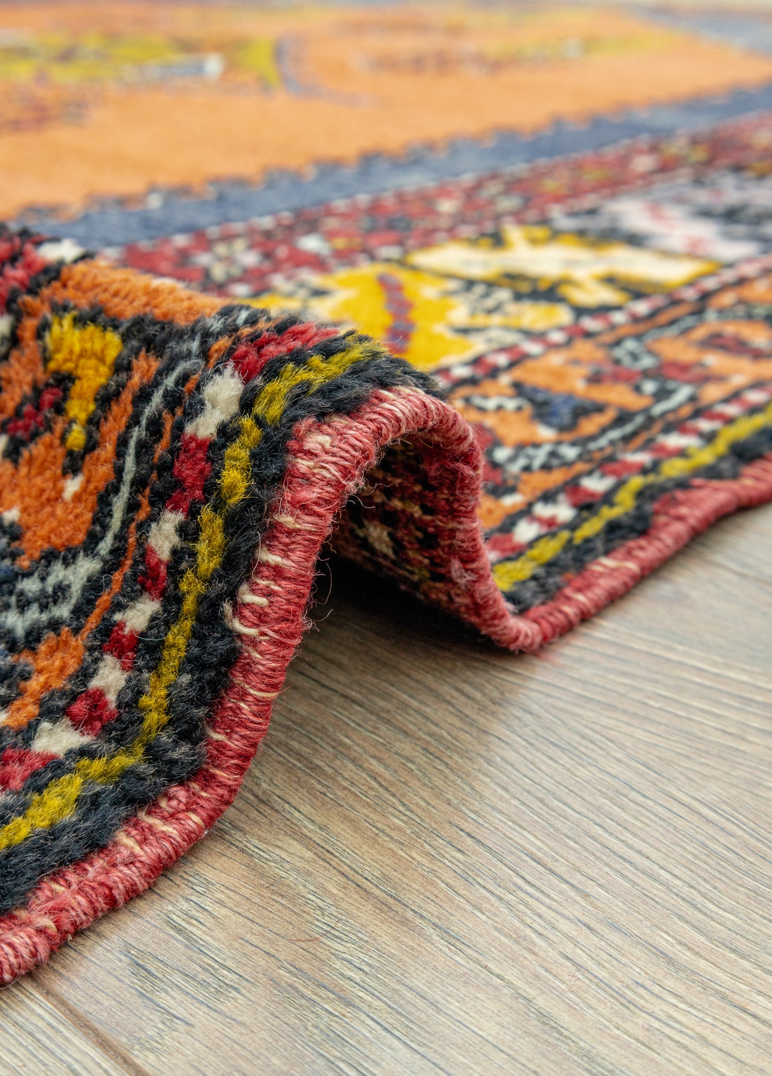 Timer Geometrik Tasarımlı Yün Halı 194x278 cm