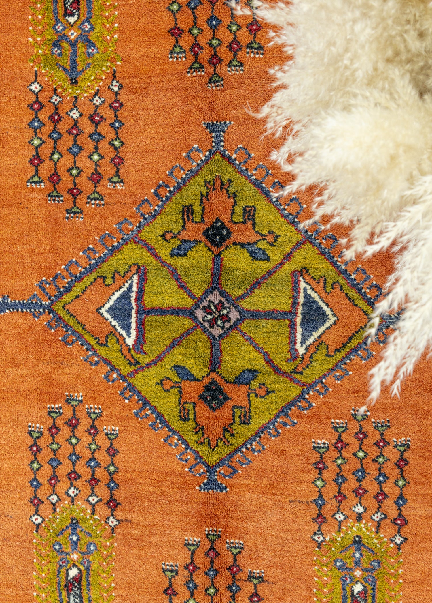 Timer Geometrik Tasarımlı Yün Halı 194x278 cm