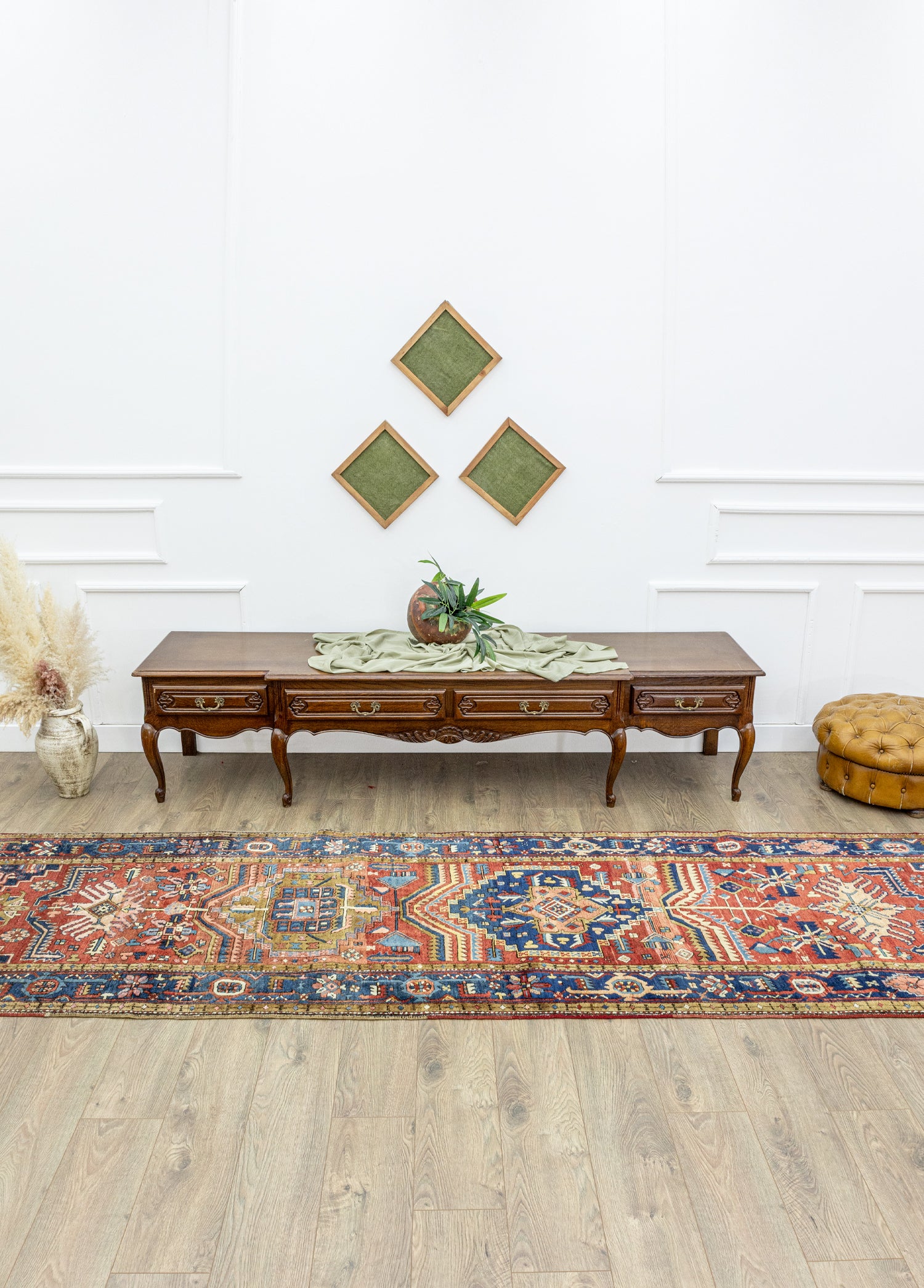 Cilo Ethnic Patterned Hand Woven Iranian Runner 105x405 cm