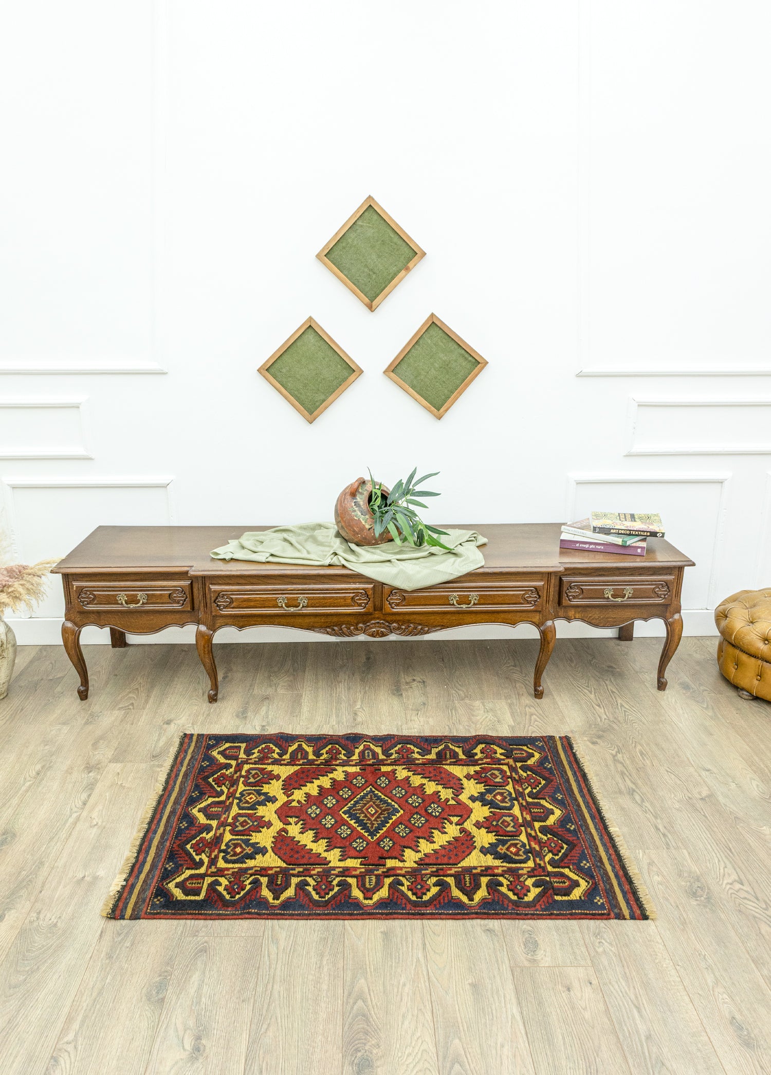 Hattusa Hand-Woven Sumac Carpet 82x132 cm