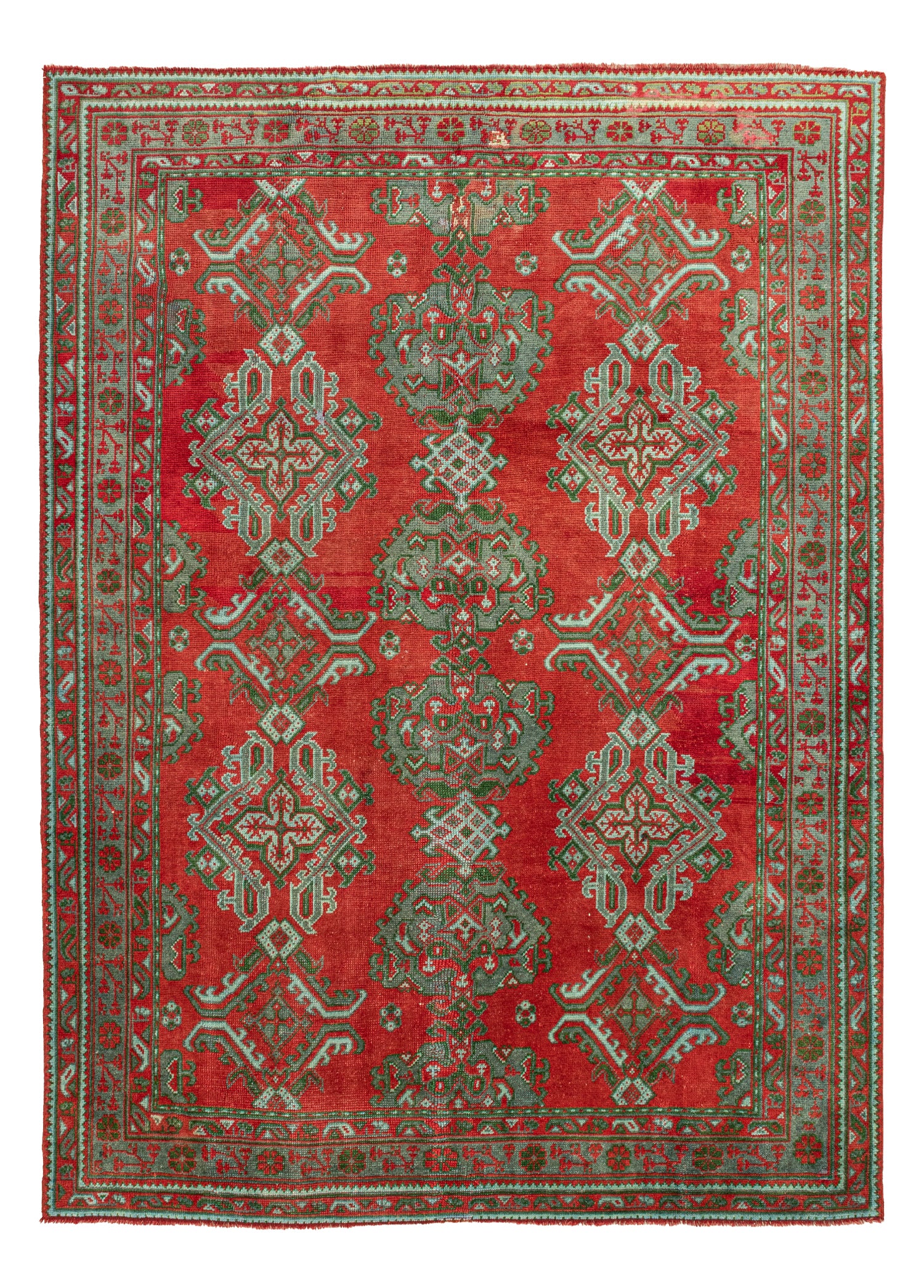 Sazoba El Dokuma Kırmızı Yün Halı 248x330 cm