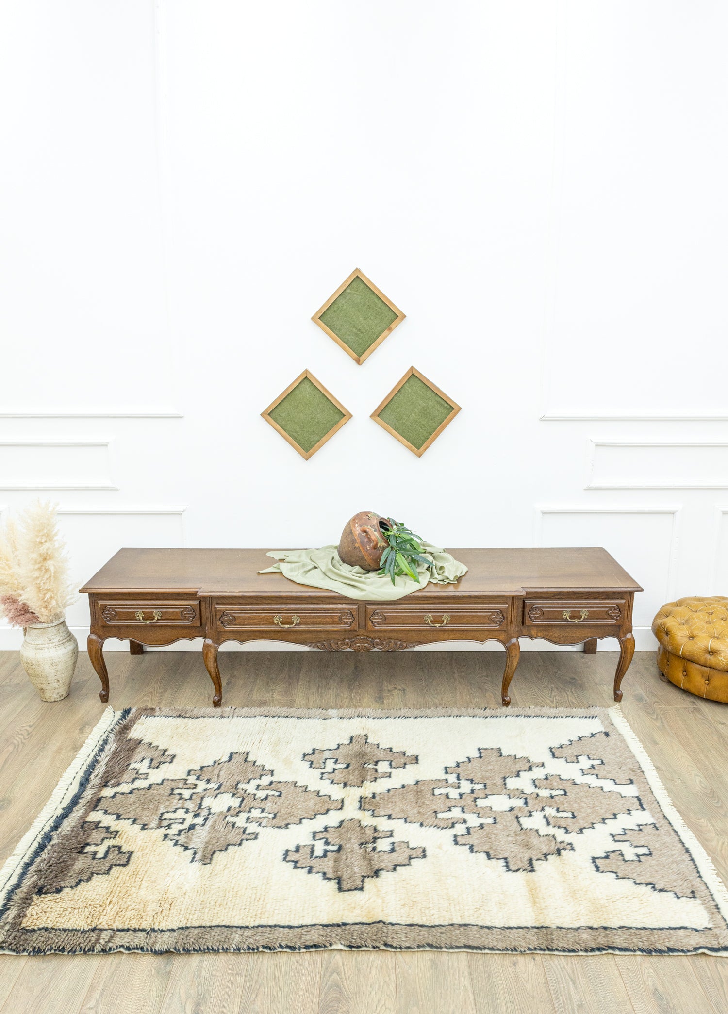 Beytus İlkel Desenli Tülü Halı 119x206 cm