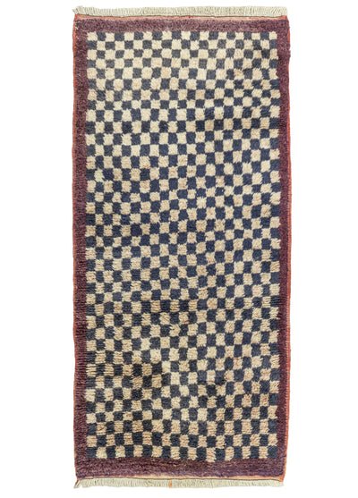 Kiyra Dama Desenli El Dokuma Halı 71x150 cm