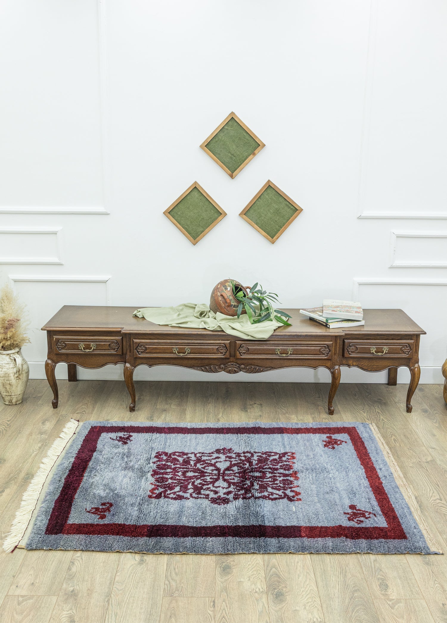 Eynehan İlkel Tasarımlı Yün Halı 120x176 cm