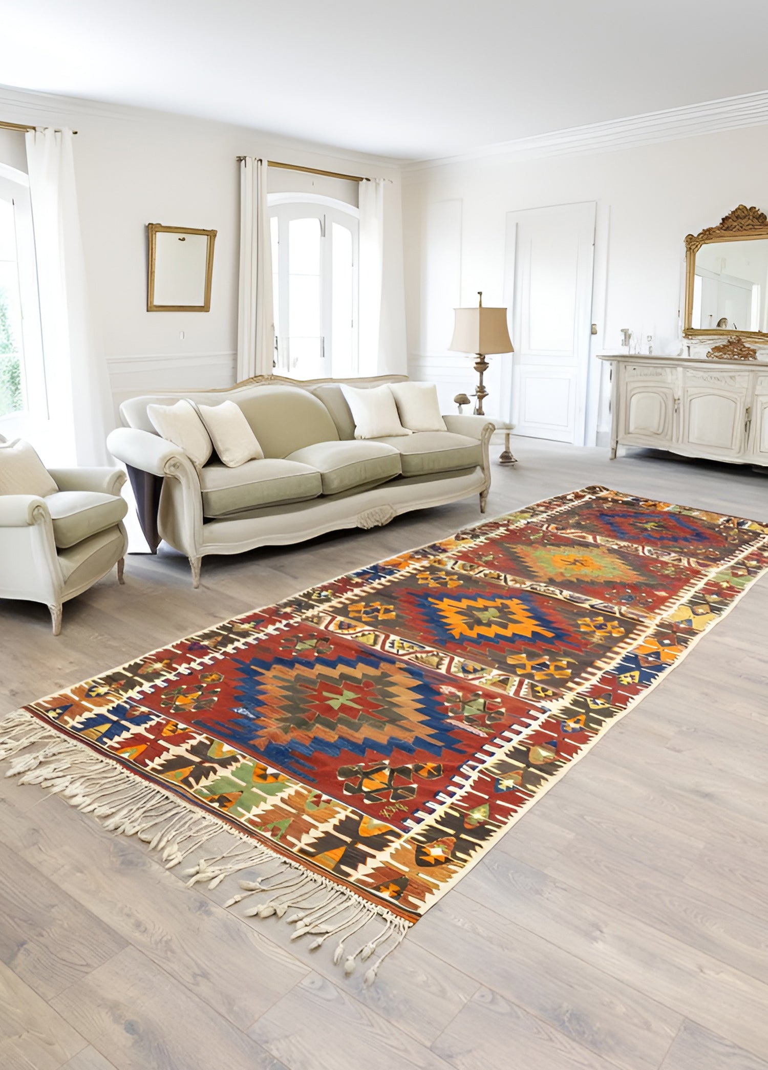 Konya, Bulumya El Dokuma Antika Kilim Yolluk 149x417 cm