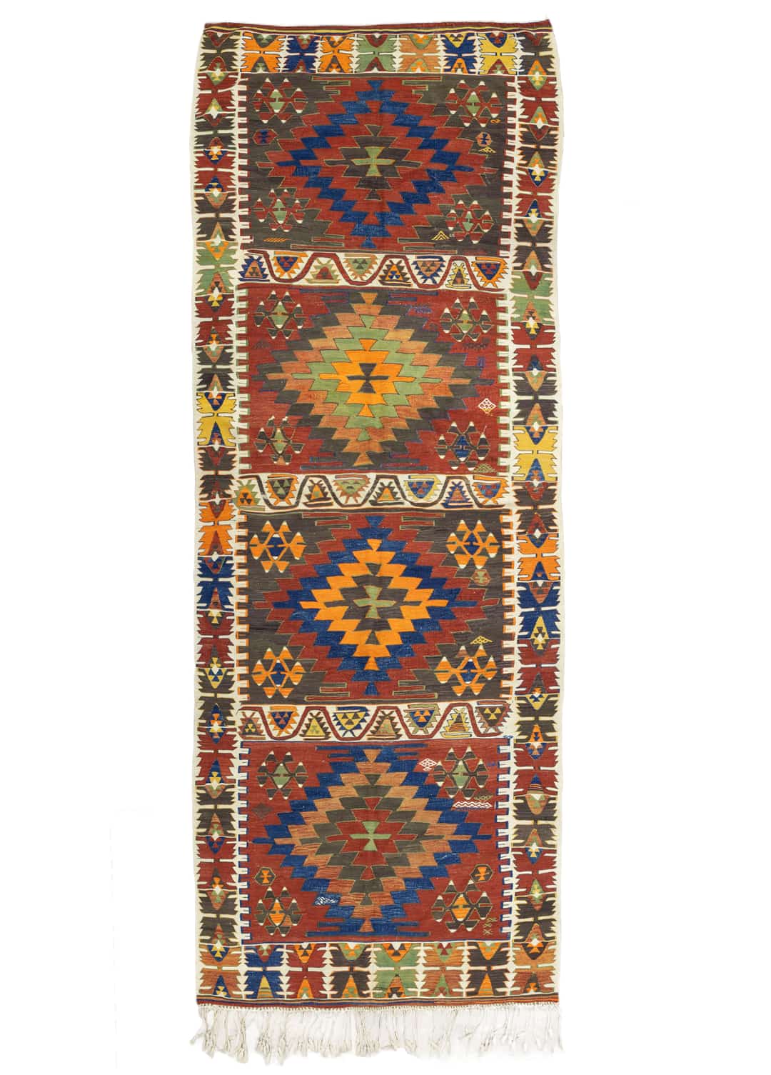 Konya, Bulumya El Dokuma Antika Kilim Yolluk 149x417 cm