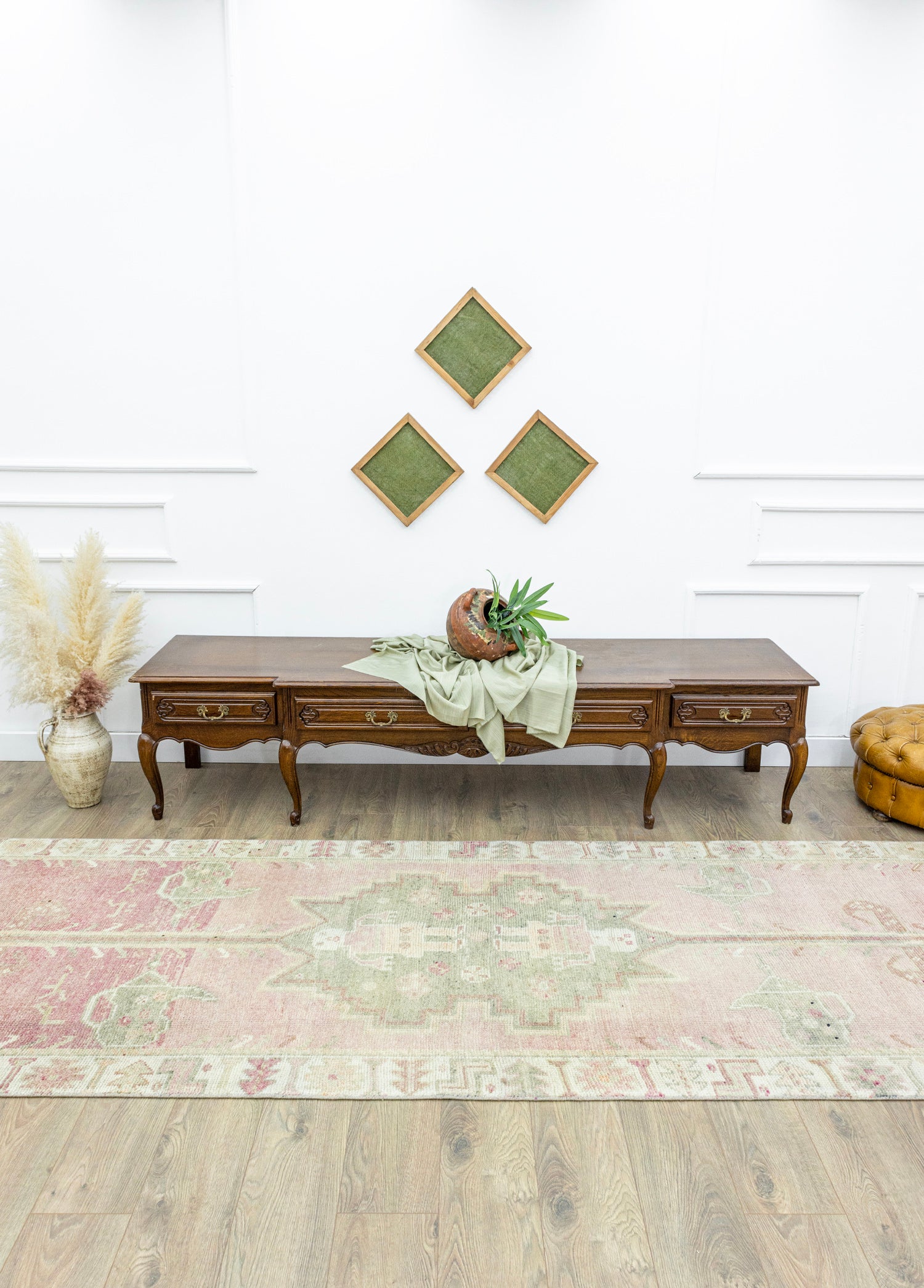 Airat Pastel Renkli El Dokuma Herki Yolluk 116x414 cm