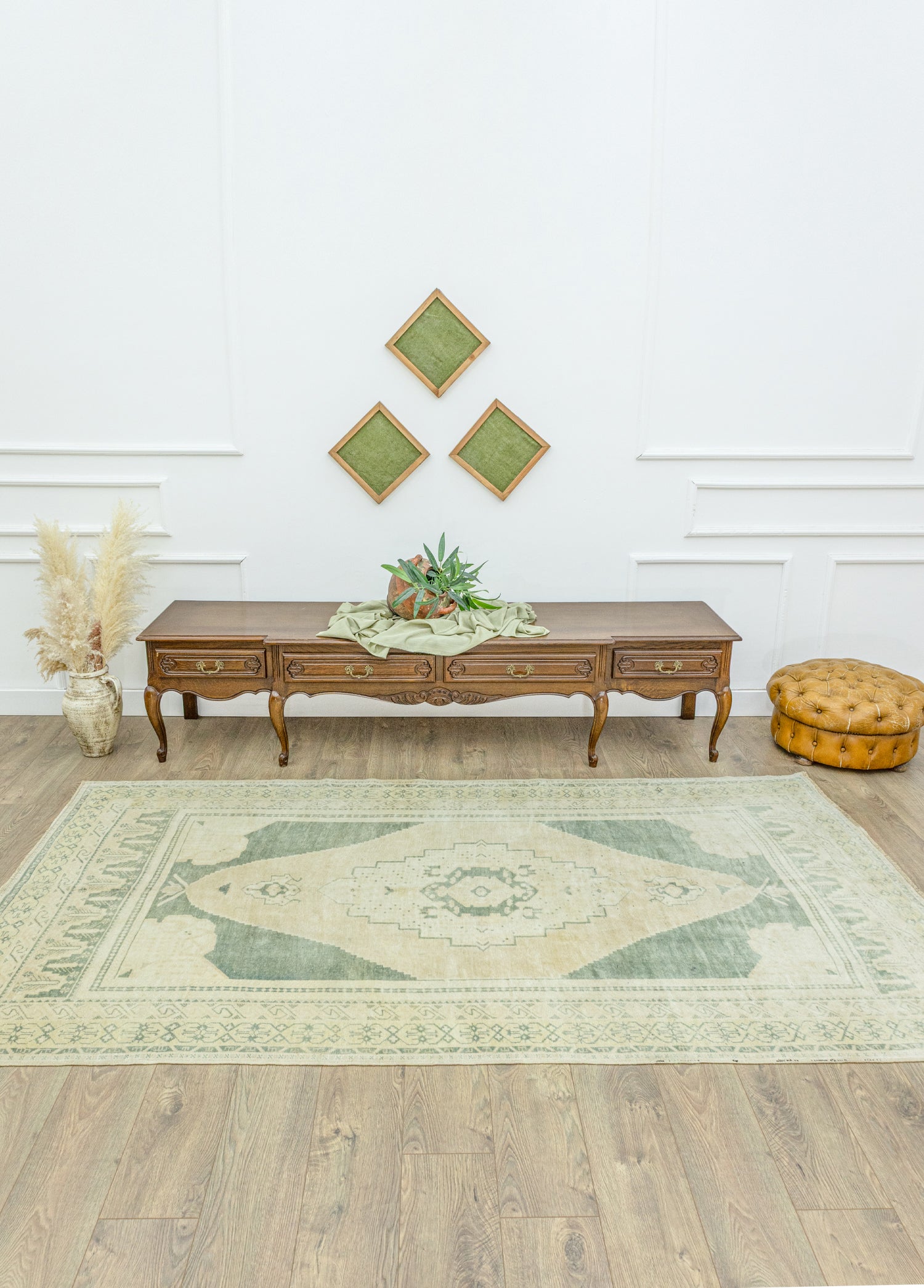 Leylak Vintage El Dokuma Yün Halı 151x278 cm