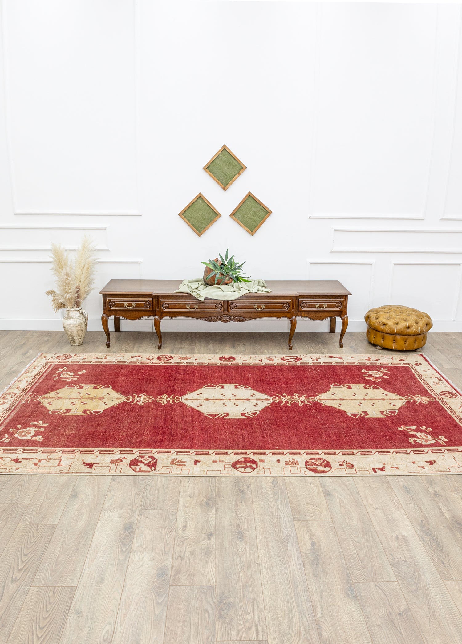 Halia Kırmızı Vintage Yün Halı 191x349 cm