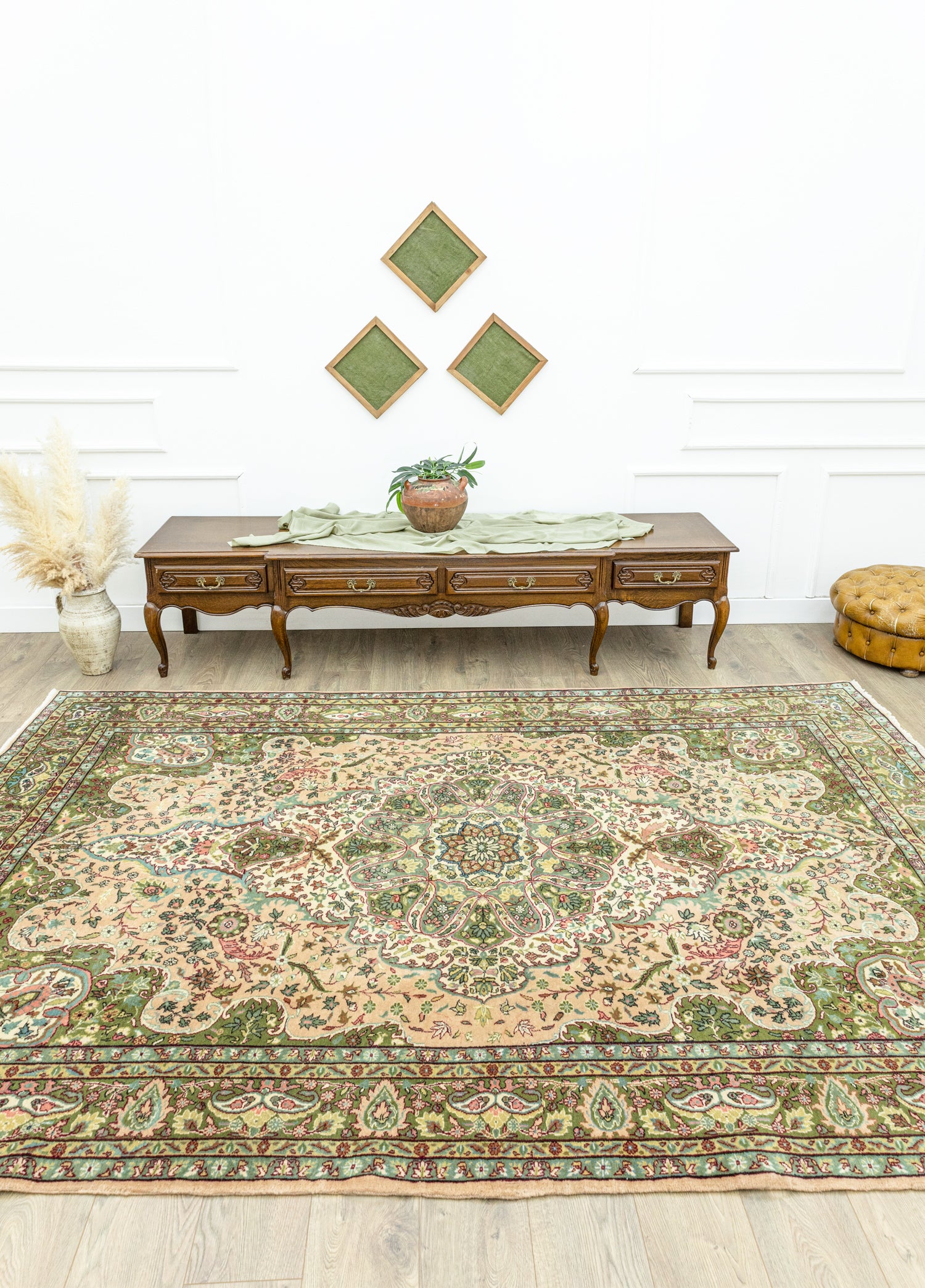 Olivia Medallion Design Hand Woven Carpet 206x309 cm