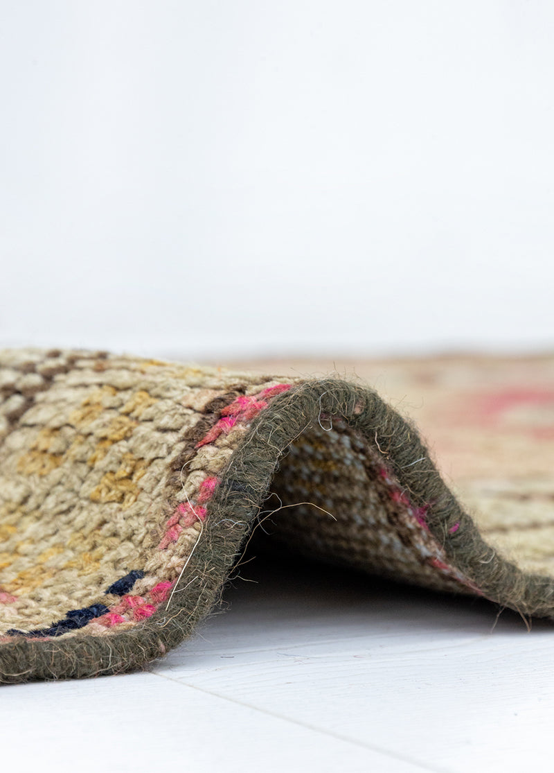 Takoran Floral Abrajlı El Dokuma Yolluk 74x396 cm