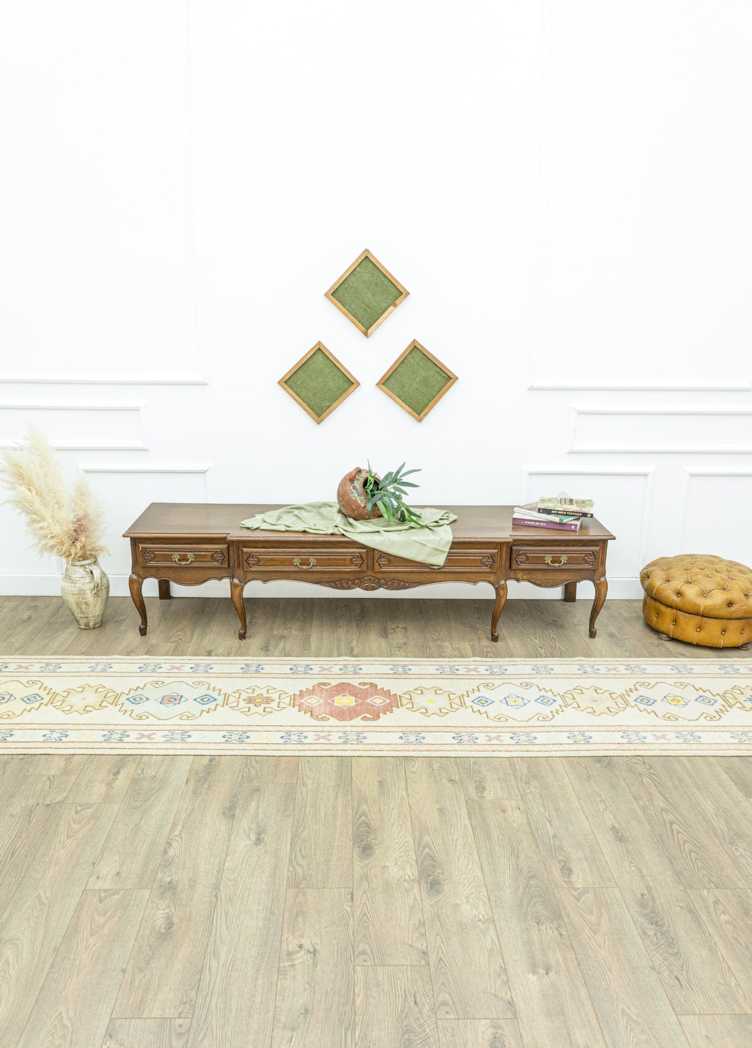 Khomein Hand-Woven Oushak Runner 78x413 cm