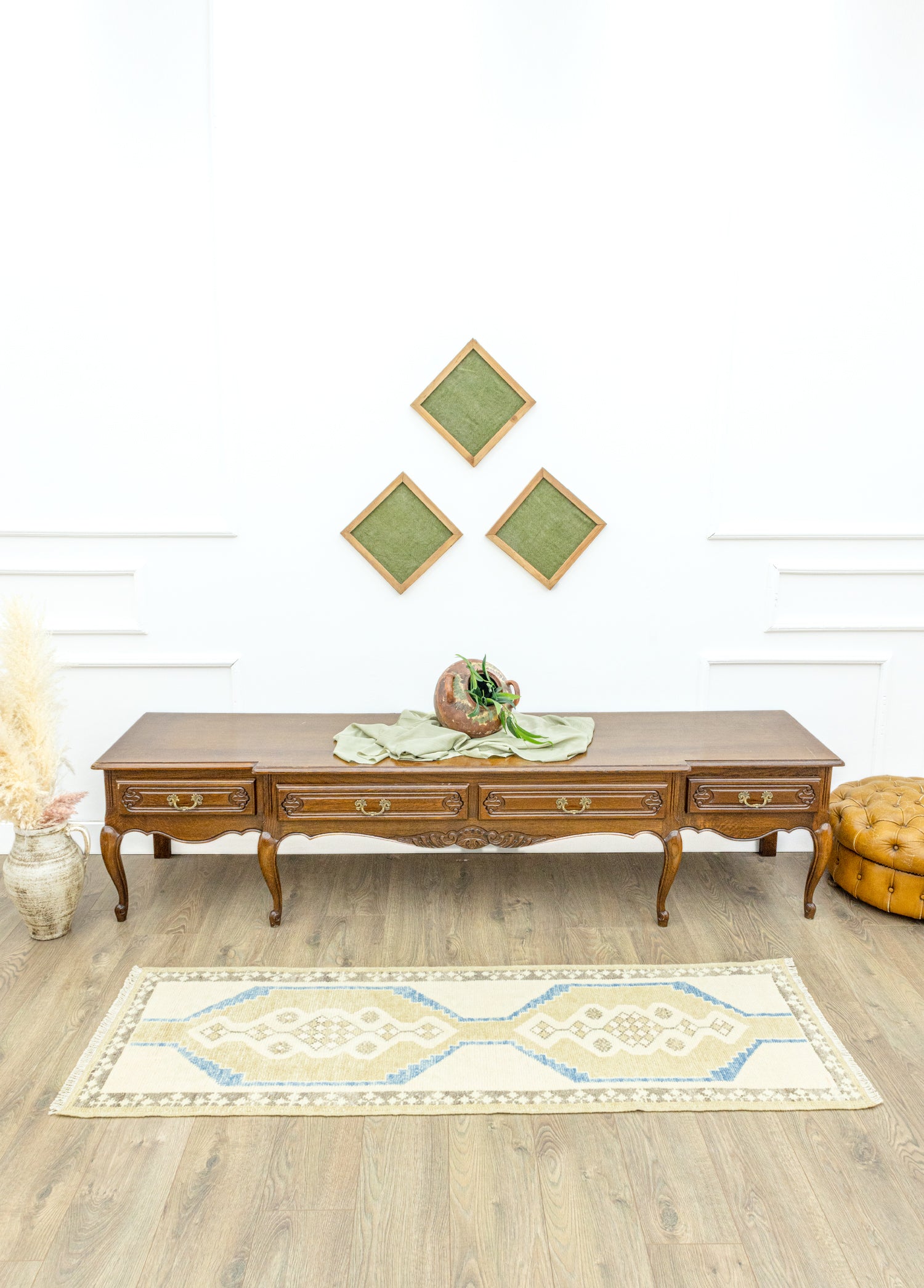 Tamilla Hand Woven Rustic Oushak Runner 61x186 cm