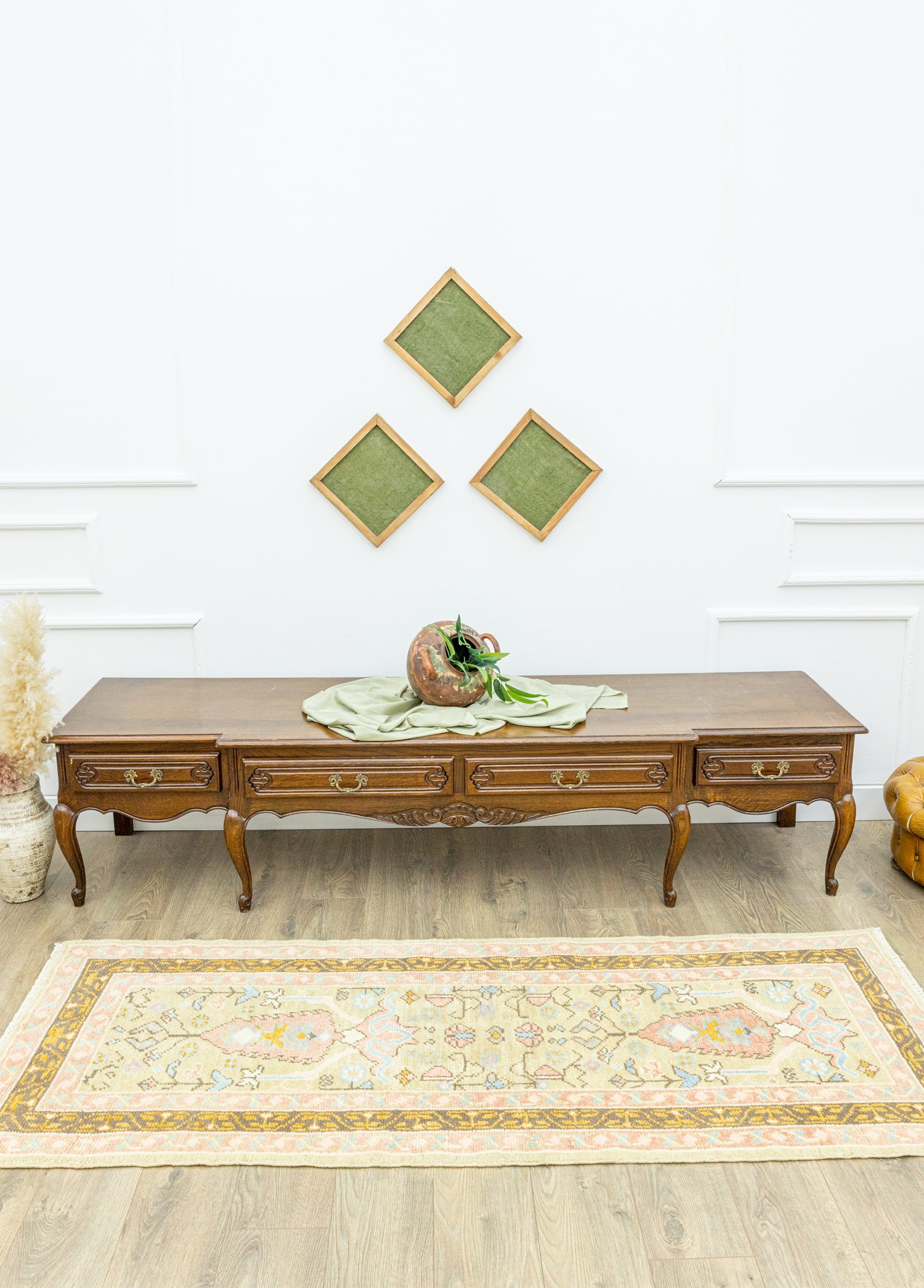 Gizay Renkli El Dokuma Uşak Yolluk 81x220 cm