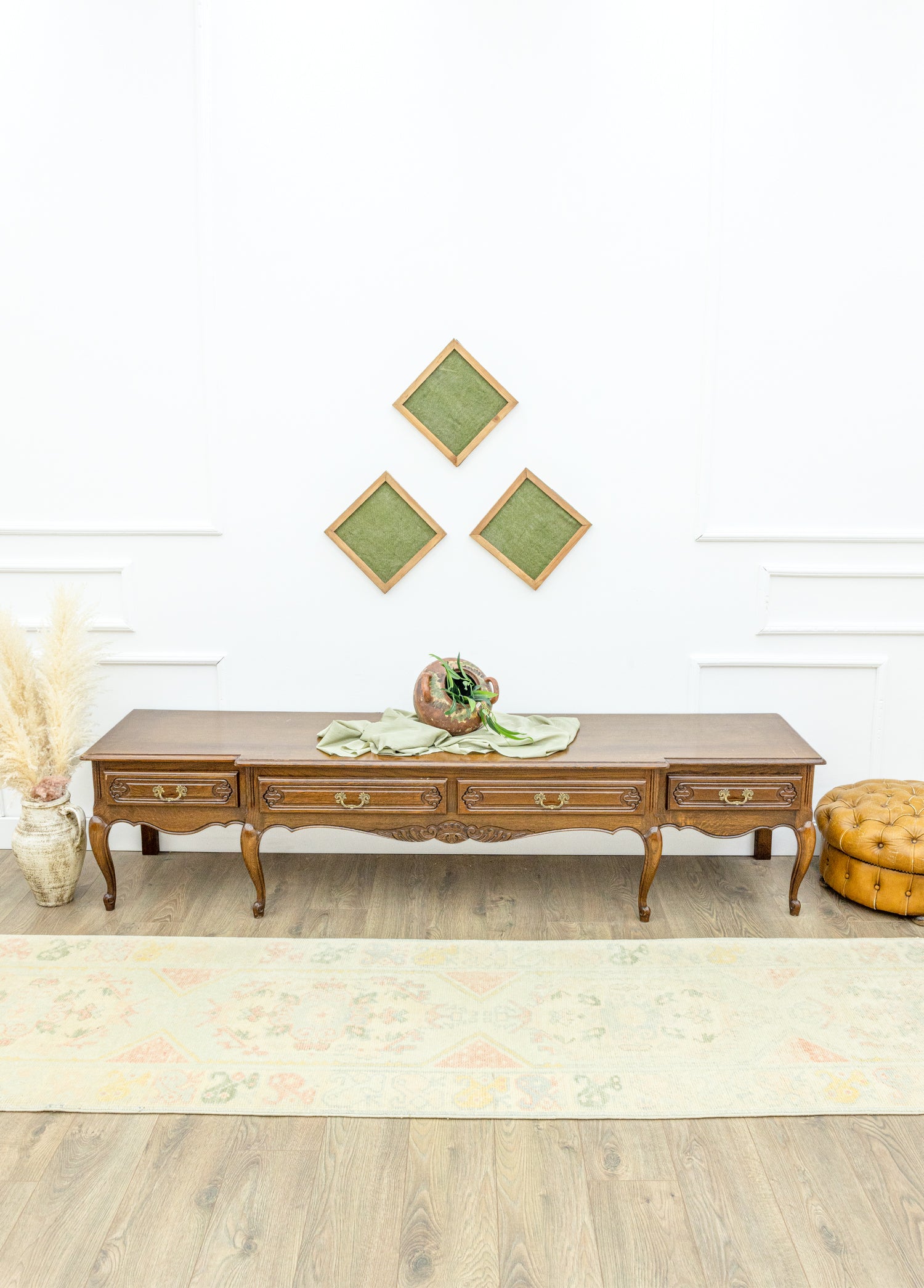 Adin Pastel Renkli El Dokuma Uşak Yolluk 86x381 cm