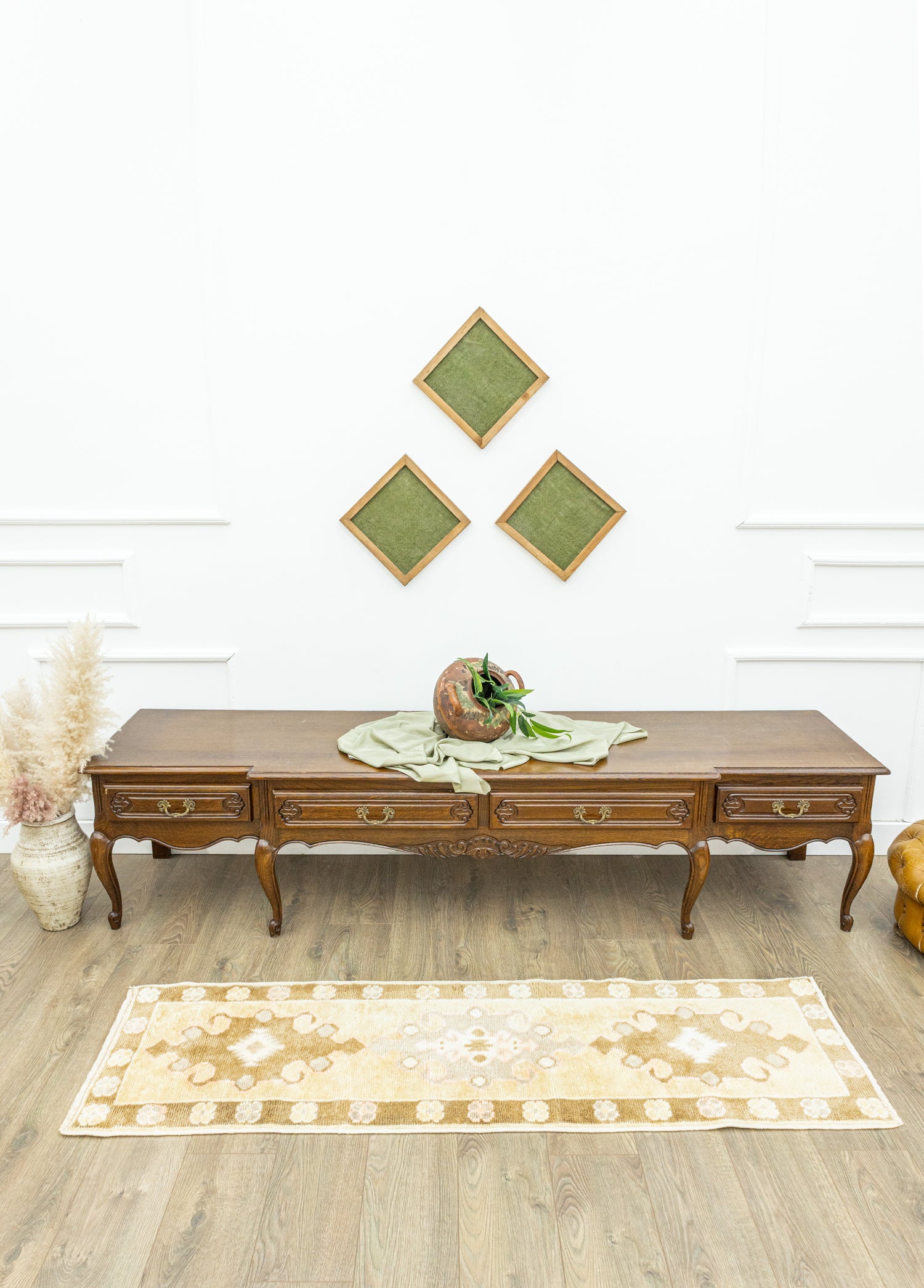 Bordeux El Dokuma Uşak Yolluk 55x180 cm