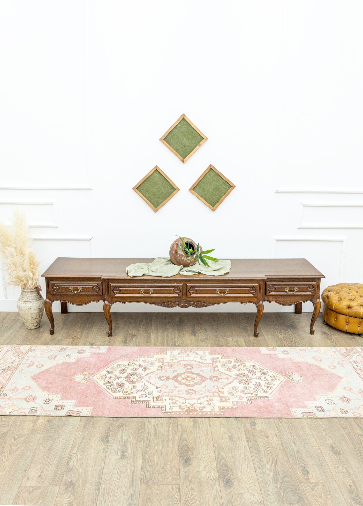 Liatris Traditional Patterned Wool Runner 91x309 cm