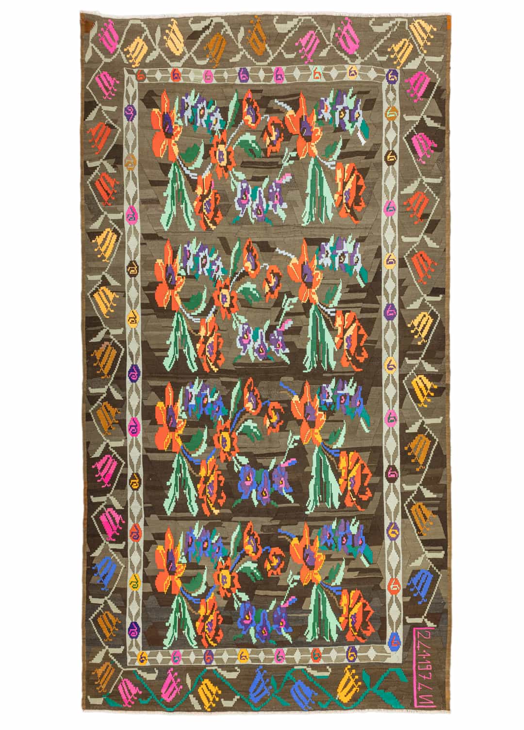 Thyra El Dokuma Azeri Motifli Kilim 208x398 cm