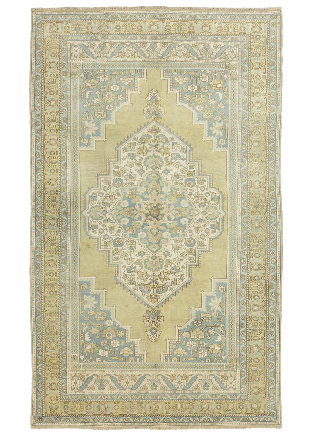 Fulya Pastel Renkli El Dokuma Yün Halı 189x322 cm