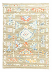 Aras Kahverengi Abrajlı El Dokuma Halı Kilim 93x131 cm