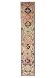 Takoran Floral Abrajlı El Dokuma Yolluk 74x396 cm