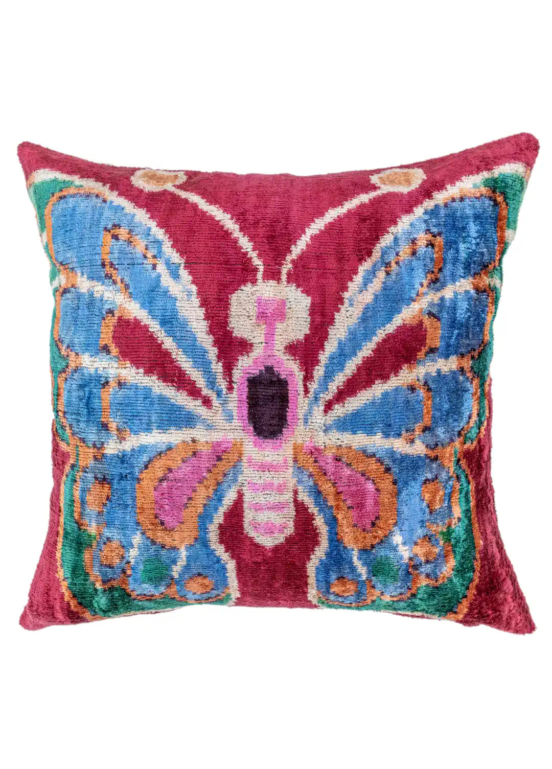 Mahnaz Kelebek Desenli El Yapımı Kırlent 50x50 cm