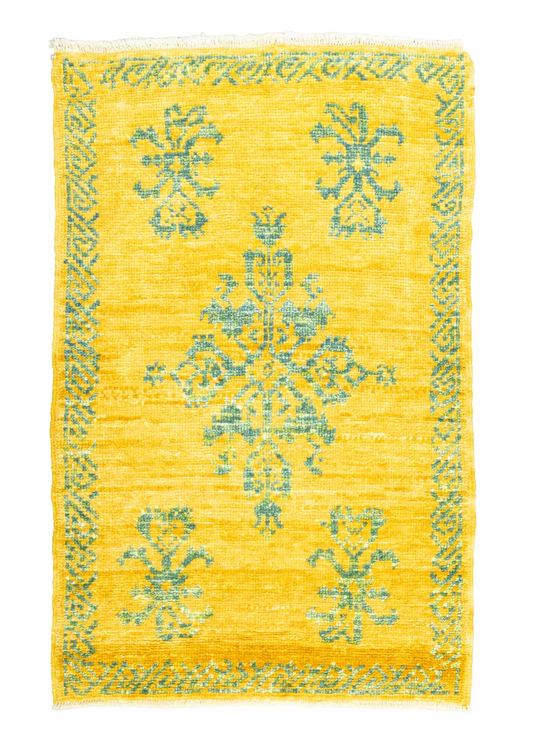 Gilan El Dokuma Sarı Uşak Halı 89x143 cm