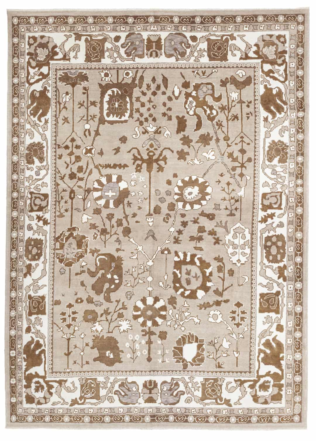 Sani El Dokuma Yün Büyük Uşak Halısı 316x436 cm