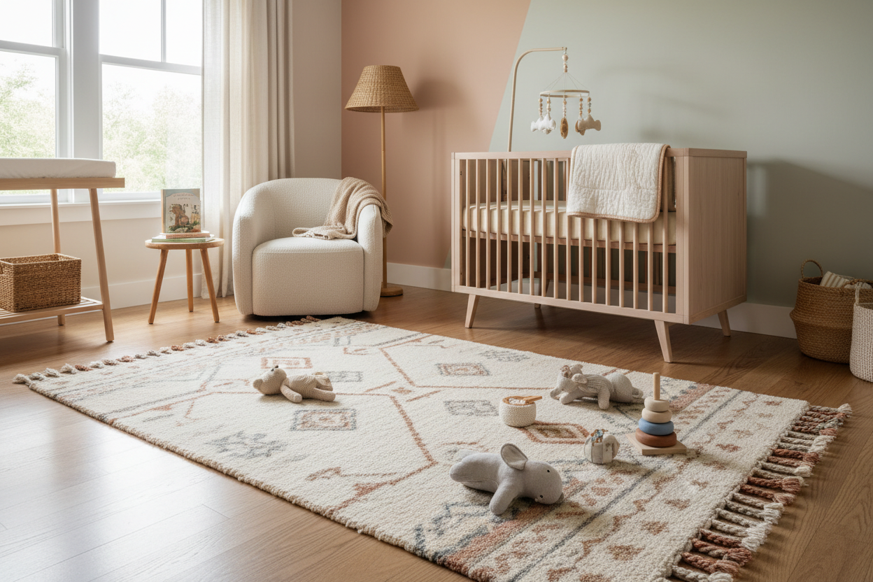 Bebek Odasına Halı Seçimi Yaparken Nelere Dikkat Edilmeli?