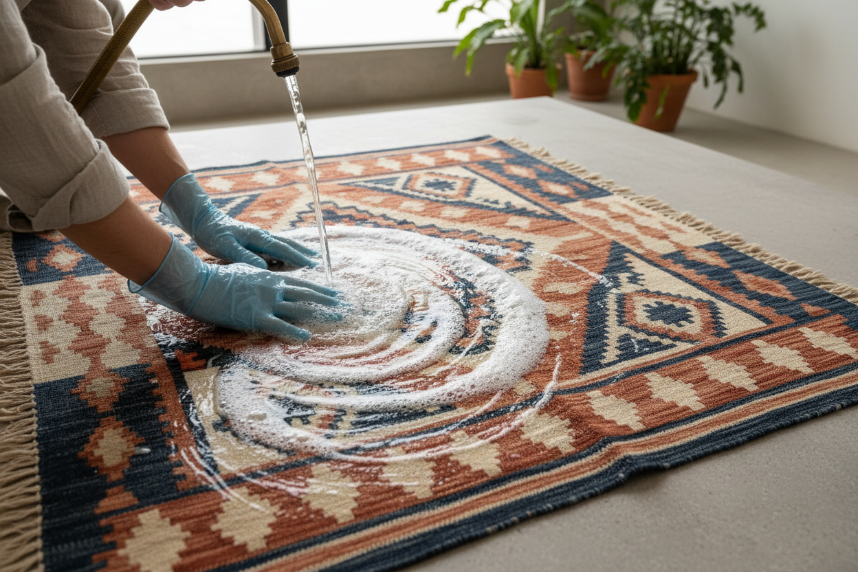 El Dokuma Yün Kilim Nasıl Yıkanır?